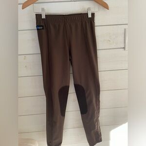 Irideon riding leggings girls size large Brown Equestrian Riding Wear GREAT COND